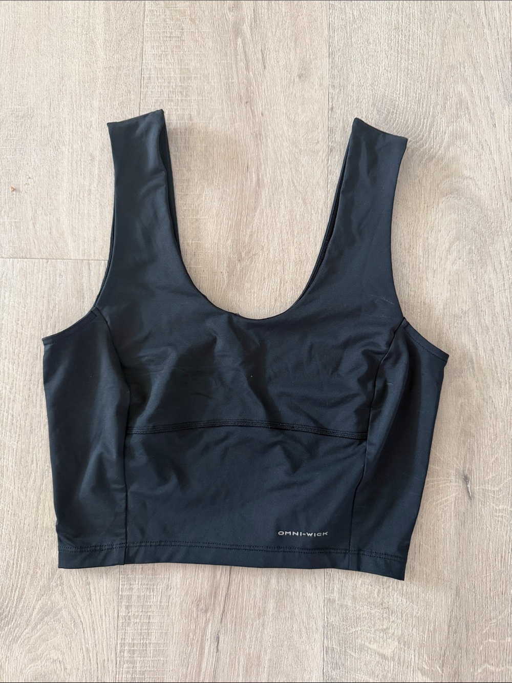 Columbia Black Crop Athletic Tank Top - OMNI-WICK size small
